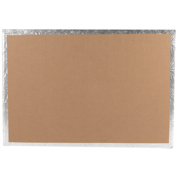 Cake Board - Full Sheet Silver Wrap - (Foldunder)
