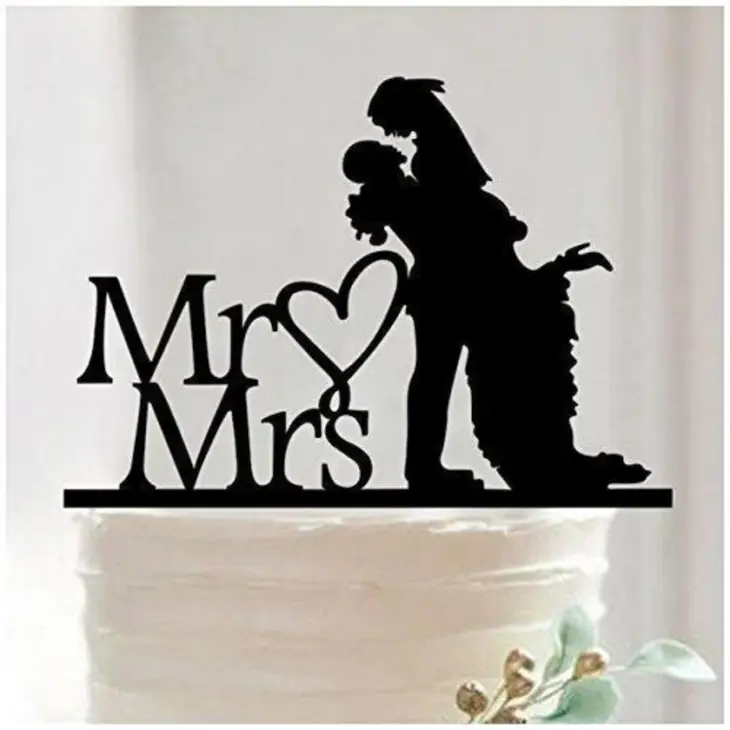 Cake Topper - Mr & Mrs Party