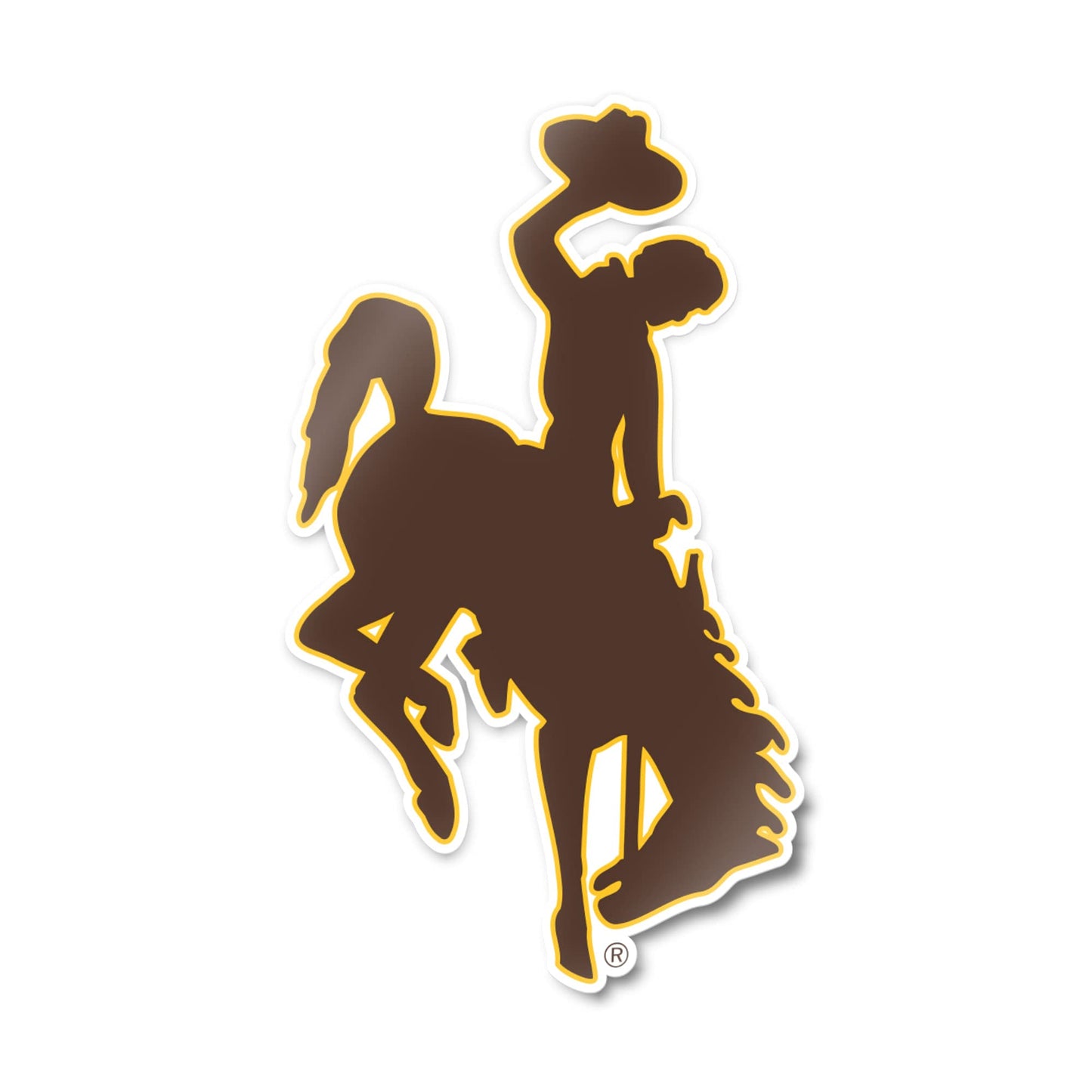 Desert Cactus University of Wyoming Sticker UWYO Cowboys Vinyl Decal Laptop Water Bottle Car Scrapbook (IND 8)