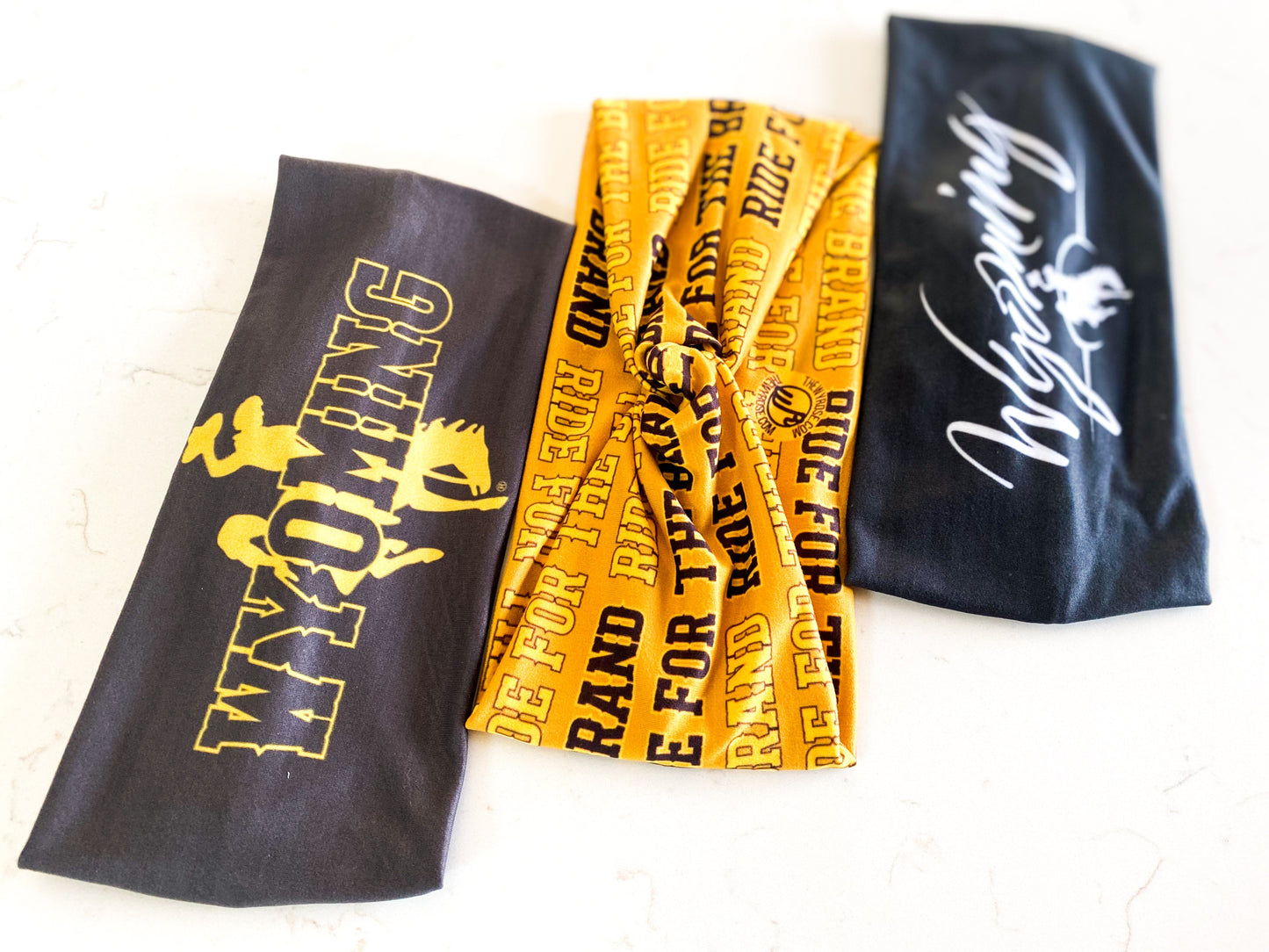 State of Wyoming Headband in Black
