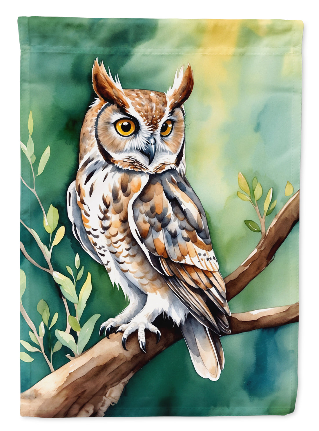 Western Screech Owl Garden Flag