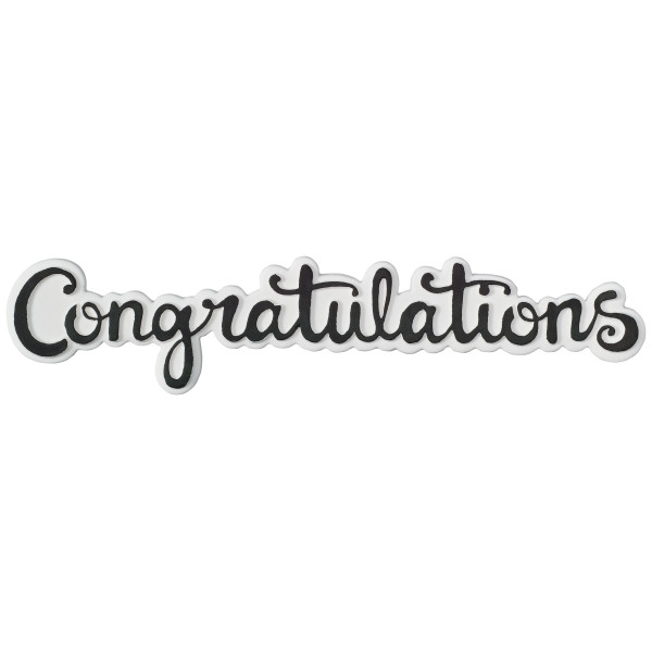 Congratulations Gumpaste Cake Toppers