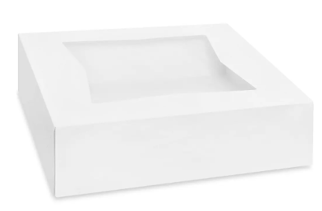 Window Pie Box - 9x9x2.5  6ct or 12ct
