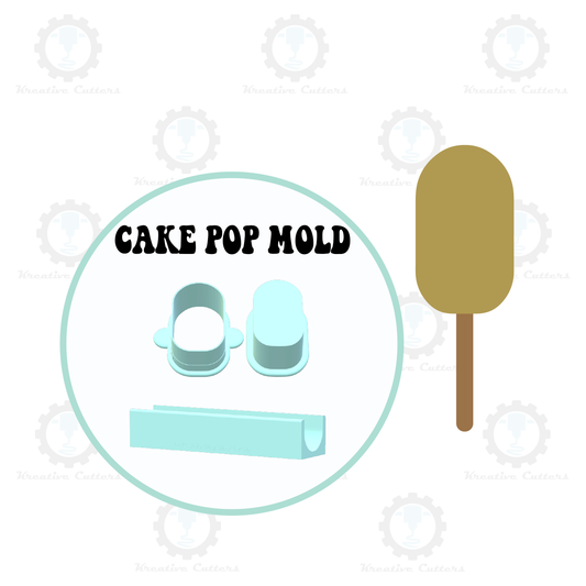 Cakesicle Mold | Medium 2.5in x 1.5in Deluxe Cutter, Popper and Tray Options