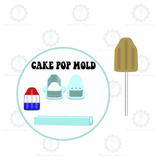 Rocket Pop Ice Cream Cake Pop Mold | Deluxe Cutter, Popper, and Tray Option