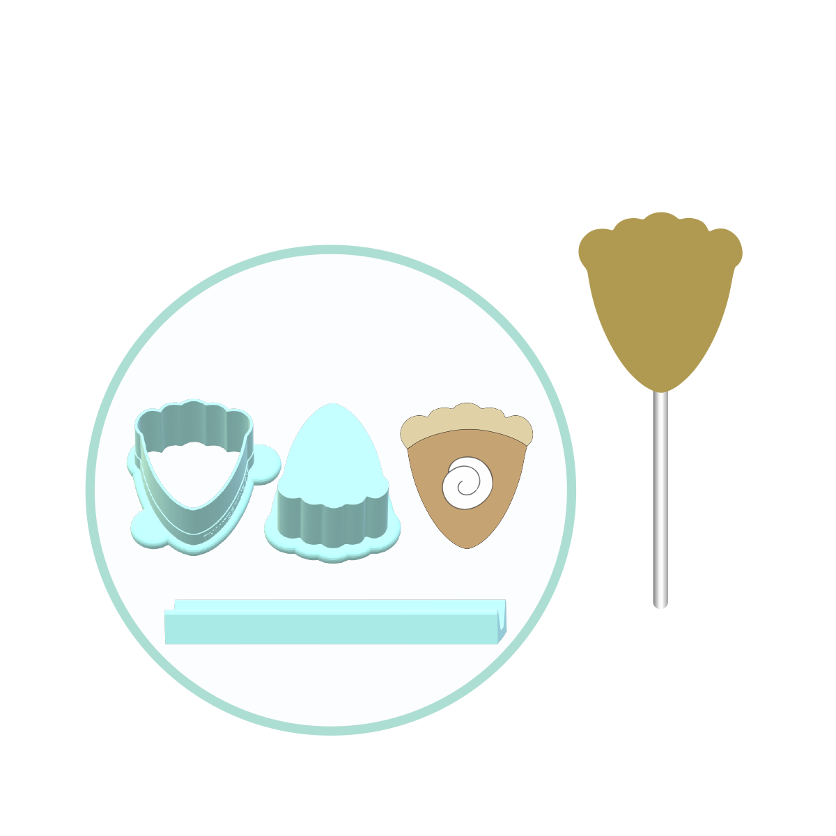 Thanksgiving Pie Cake Pop Mold | Deluxe Cutter, Popper, and Tray Option