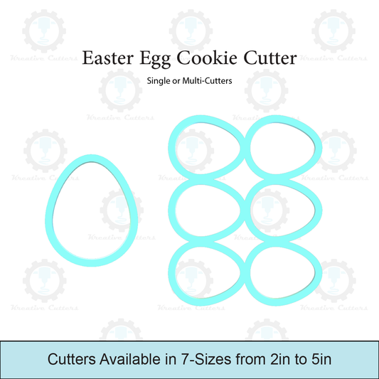 Easter Egg Cookie Cutter | Single Cutter & Multi Cutter Options