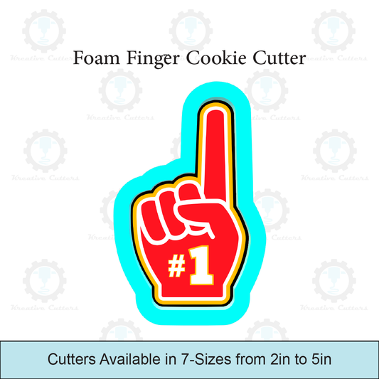 Foam Finger Cookie Cutter