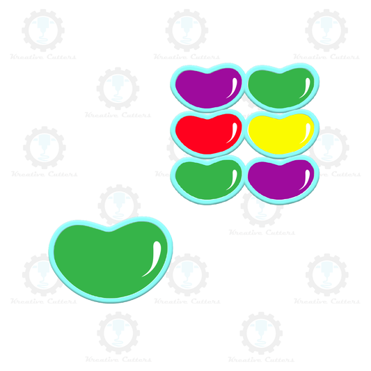 Jelly Bean Cookie Cutter | Single or Multi Cutter Options