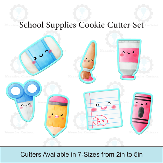 School Supplies Cookie Cutters