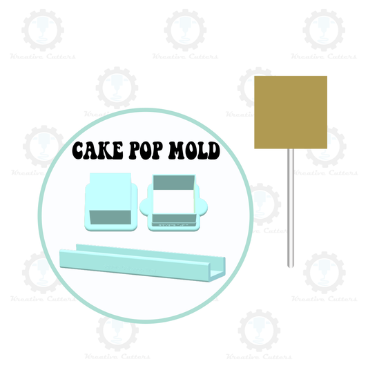 Square Cake Pop Mold | Deluxe Cutter, Popper, and Tray Option