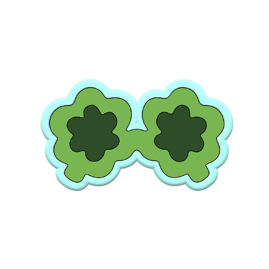 Clover Sunglasses Cookie Cutters