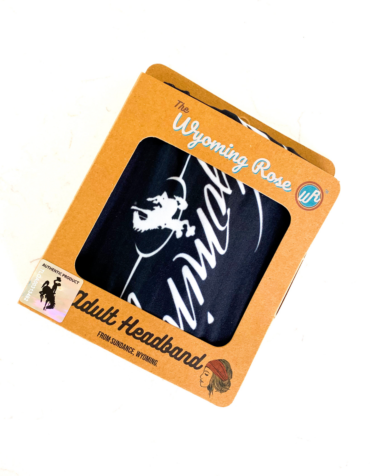 State of Wyoming Headband in Black