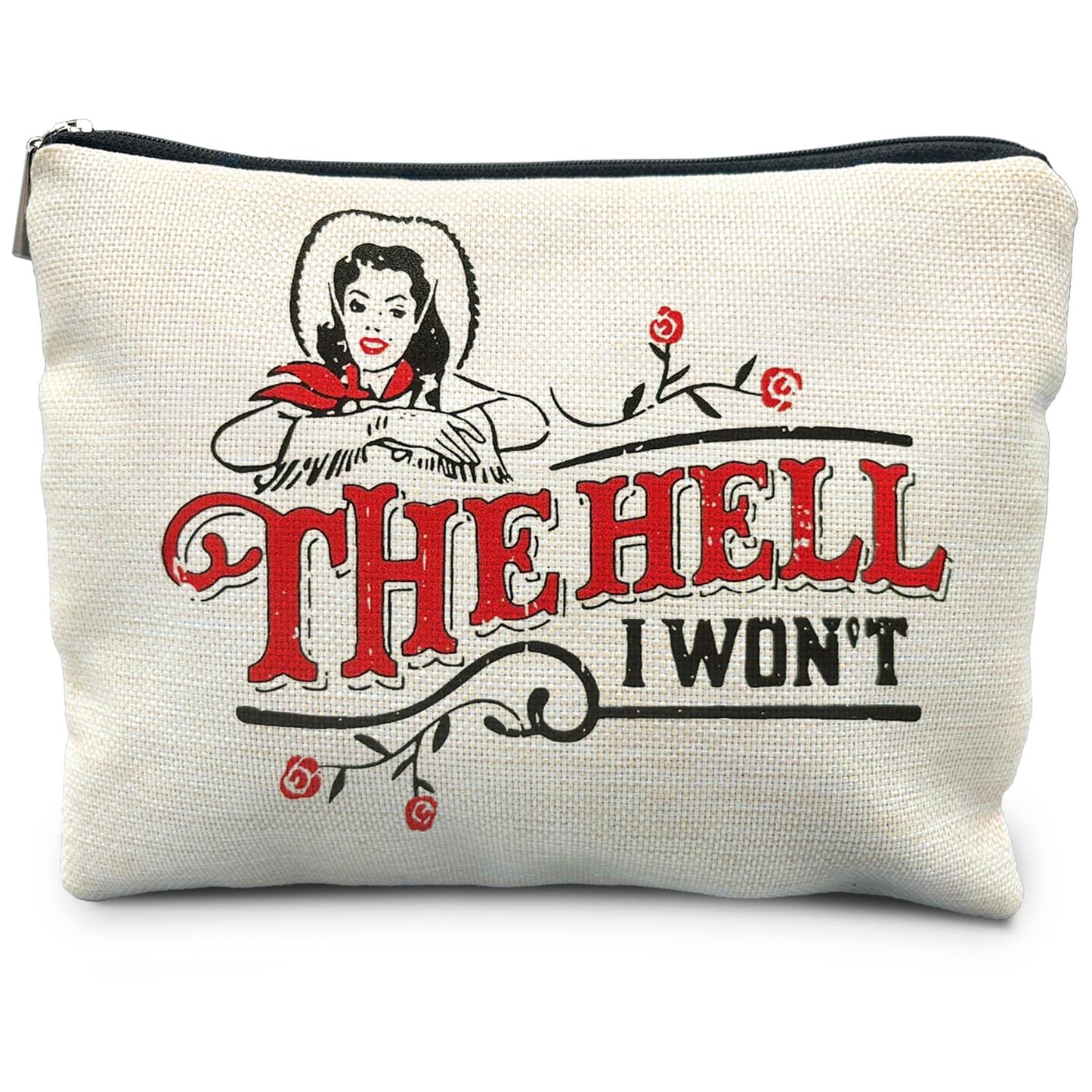 RYYCDOI Western Makeup Bag Trendy Retro Western Cowgirl Cosmetic Bags for Women Cowgirl Gifts Country Girl Gifts Western Gifts for Women Vintage Makeup Bag Western Makeup Pouch