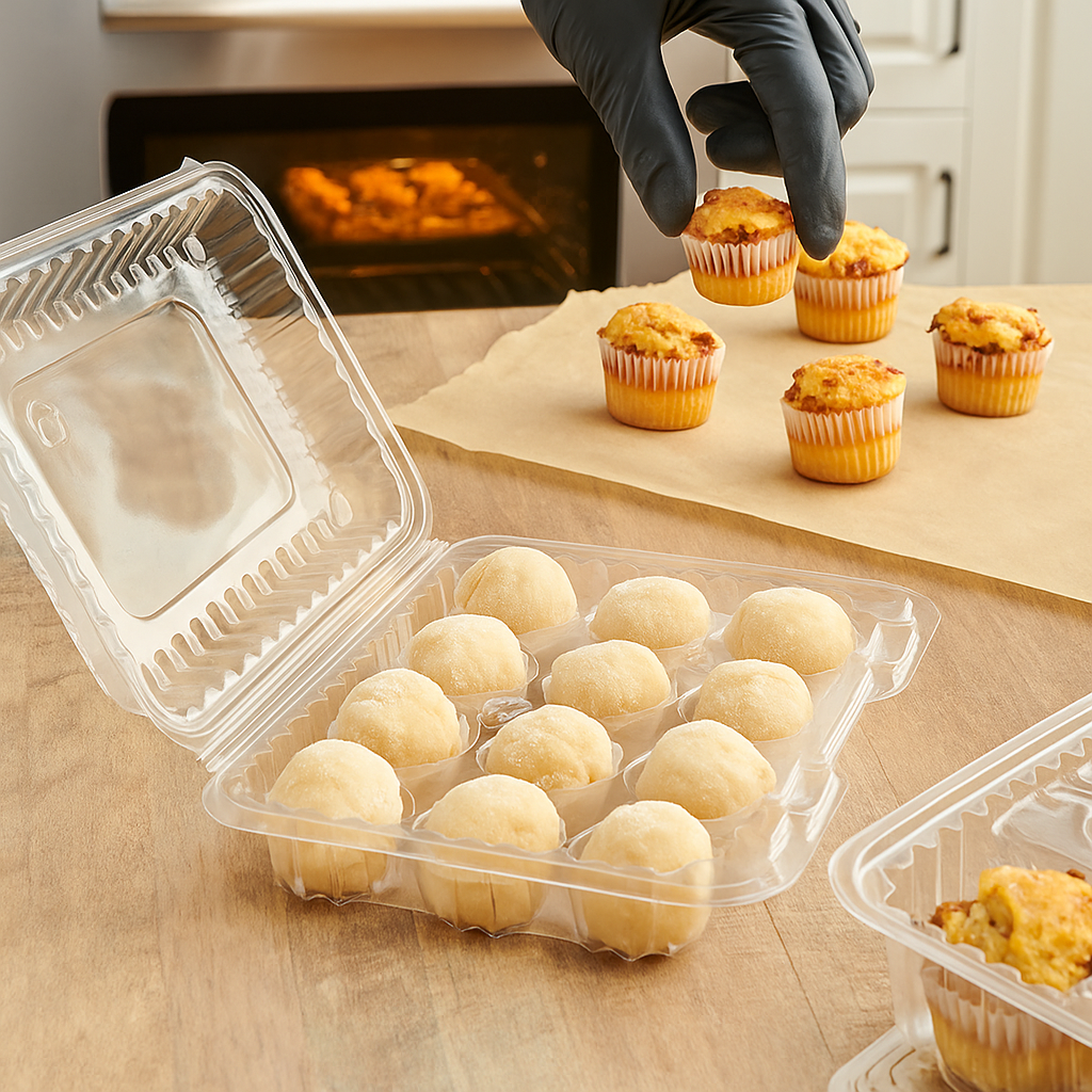 Plastic - 12 Cavity Mini Cupcake Carrier - 12ct or 24ct