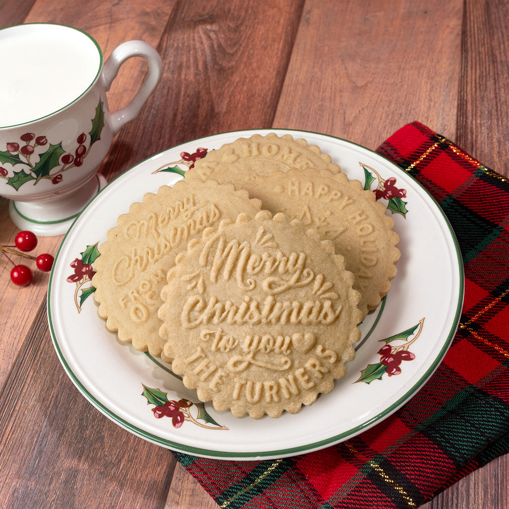 Christmas Cookie Stamp - Holly Jolly