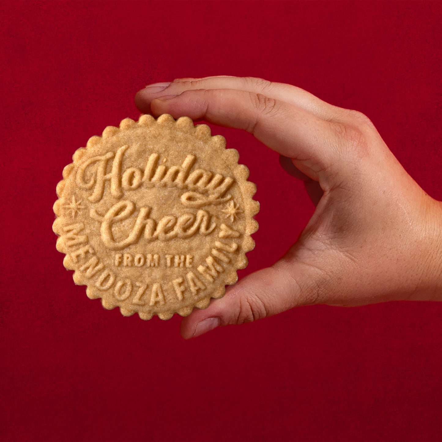 Christmas Cookie Stamp - Holly Jolly