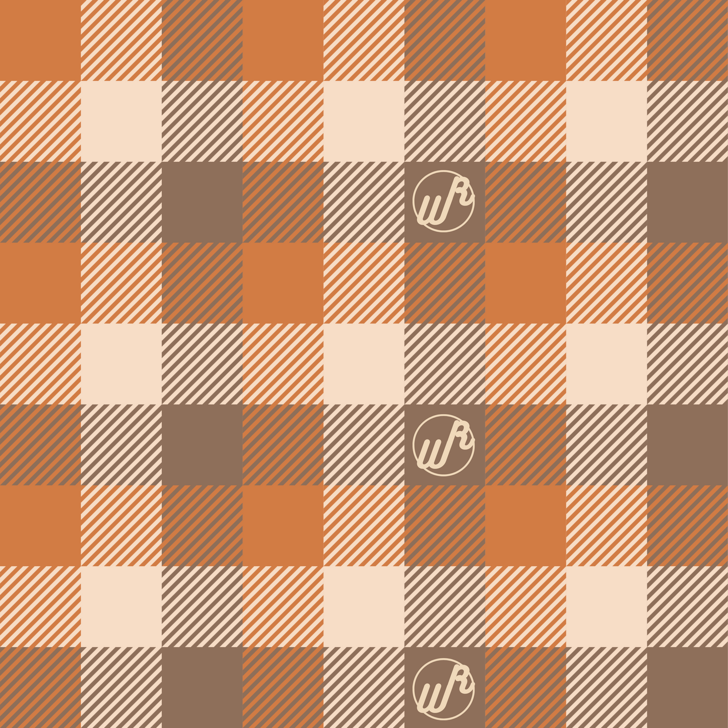 Plaid Pumpkin Fall Headband